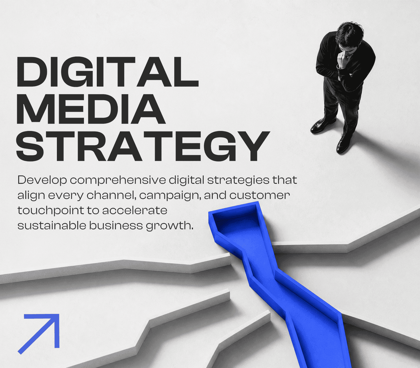 Digital Media Strategy — Insight-led planning that aligns content, channels, and campaigns with your business goals.
